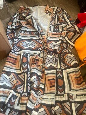 Madison‎ & Park Geo print dress size XS